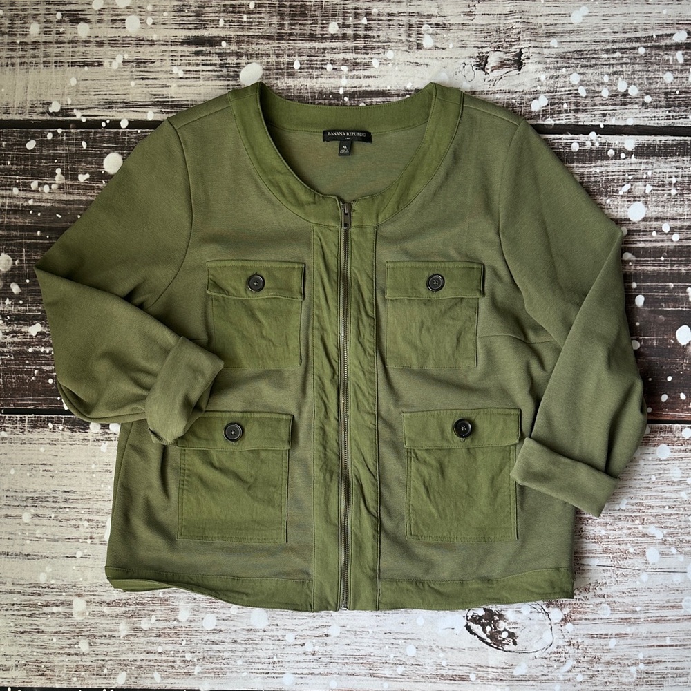 Banana Republic Factory Olive Utility Jacket